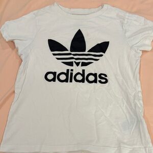 Adidas Tee with Black Trefoil Logo